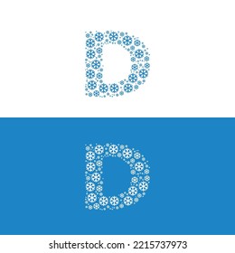 SNOW COLD LETTER D LOGO