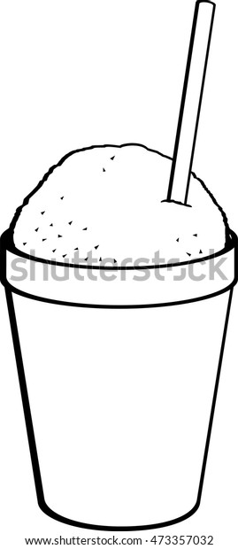 Download Snow Cone Disposable Cup Stock Vector (Royalty Free) 473357032