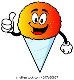 Snow Cone with Thumbs Up