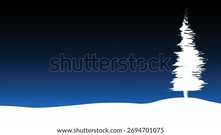 Snow covered mountain landscape view
