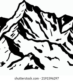  snow covered mountains and landscape