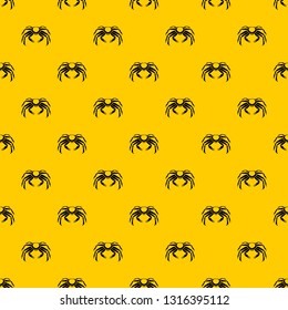 Snow crab pattern seamless vector repeat geometric yellow for any design