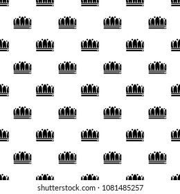 Snow crown pattern vector seamless repeating for any web design