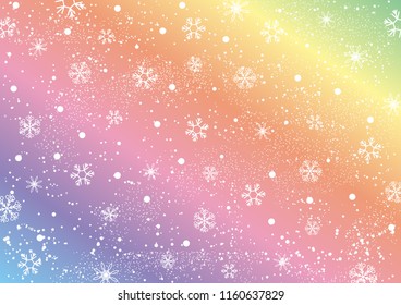 Snow crystal background,