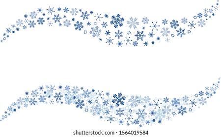 Snow Crystal Flow, Snowflake, swing wave set