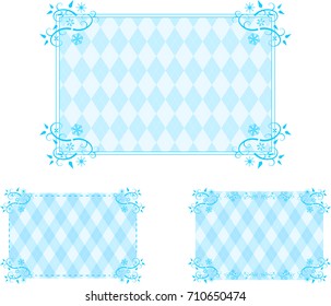 Snow crystal frame set