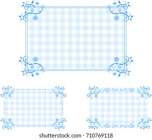 Snow crystal frame set