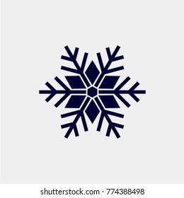 snow crystal icon vector illustration