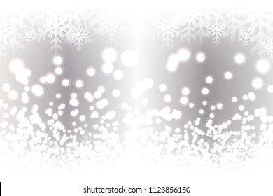 Snow crystal and light particles