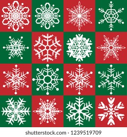 Snow crystal pattern that imaged Christmas
