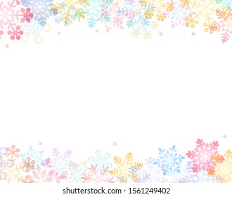 Snow Crystal, Snowflake, Background frame