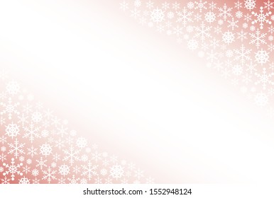 Snow crystal wallpaper with pink gradient background