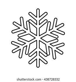 Snow design. isolated snowflake icon. vector graphic