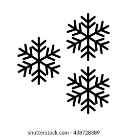 Snow design. isolated snowflake icon. vector graphic