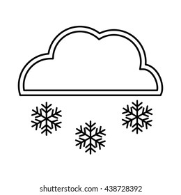 Snow design. isolated snowflake icon. vector graphic