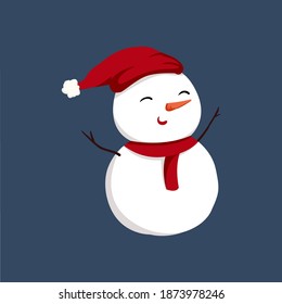 Snow doll vector art and graphics