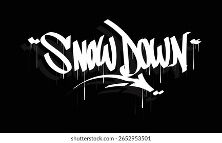 SNOW DOWN Graffiti-Tag-Design