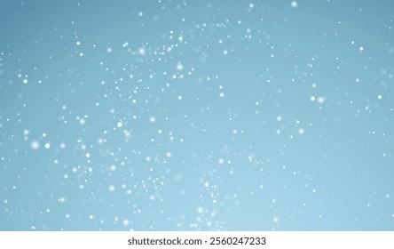 snow drop on blue background