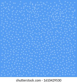 Snow drops defocused texture blue background vector. 