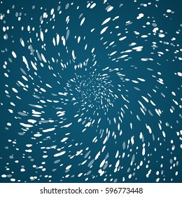 Snow explosion. Winter background. New year vector illustration