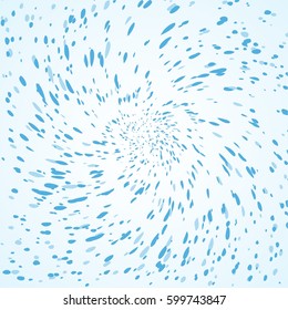 Snow explosion. Winter background. New year vector illustration