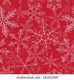 Snow fake Christmas seamless pattern. Holidays background