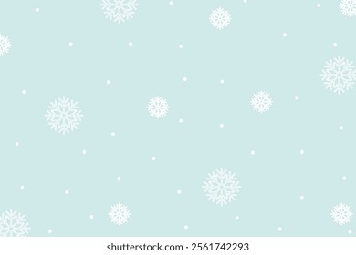 Snow fall background. Snowflakes background. December Christmas background theme 