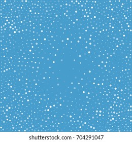 snow fall blue christmas pattern background, winter snowflake sky vector illustration