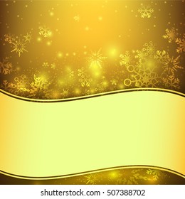 Snow fall with bokeh and lighting element abstract background vector illustration eps10