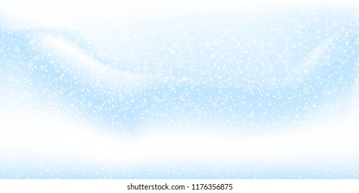 Snow Fall. Christmas Background. Vector Illustration With Snowflakes. Winter Background. Eps 10.