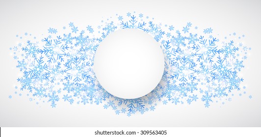 Snow Fall. Holiday Winter Theme Background.