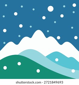 Snow fall on hilly areas.