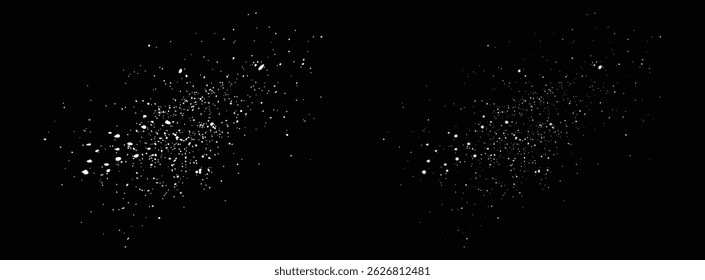 Snow falling bokeh light effect snowflakes texture background design