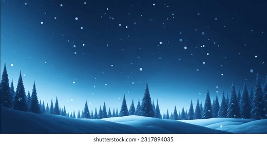 Snow falling in nature. Vector background with falling snow. Christmas background.