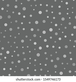 Snow falling seamless pattern. Christmas winter season texture.