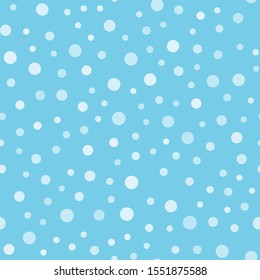 Snow falling seamless pattern. Christmas winter season texture.