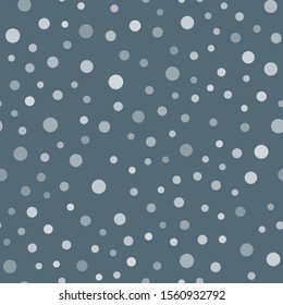 Snow falling seamless pattern. Christmas winter season texture.