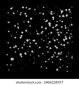 snow falling vector design on black background.