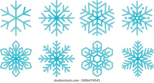 Snow falling, winter, snowflake icon, icon set, vector, illustration, pattern, design graphic resource