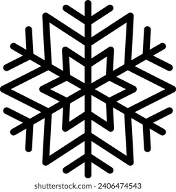 Caída de nieve, invierno, icono de copo de nieve, conjunto de iconos, vector, ilustración, patrón, diseño de recursos gráficos