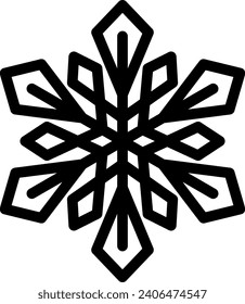 Caída de nieve, invierno, icono de copo de nieve, conjunto de iconos, vector, ilustración, patrón, diseño de recursos gráficos