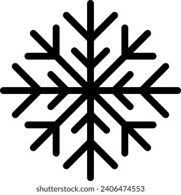 Caída de nieve, invierno, icono de copo de nieve, conjunto de iconos, vector, ilustración, patrón, diseño de recursos gráficos