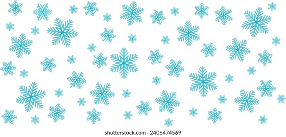 Schneefall, Winter, Schneeflocken-Symbol, Icon-Set, Vektorgrafik, Illustration, Muster, Grafikkarte