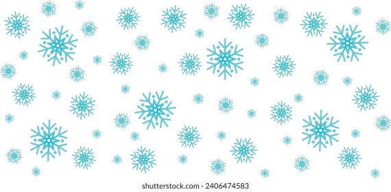 Snow falling, winter, snowflake icon, icon set, vector, illustration, pattern, design graphic resource