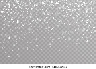 Snow Falling Winter Snowflakes Christmas New Year Design Template Elements Vector Illustration