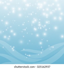 snow falls, new year, vector