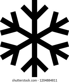 Snow Flacke Black Symbol