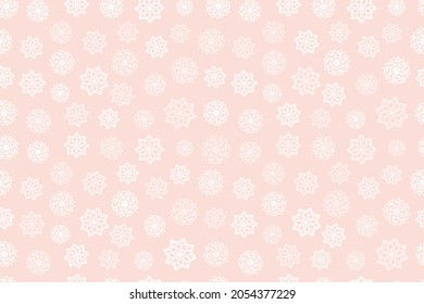 snow flake Christmas seamless pattern delicate dusty color