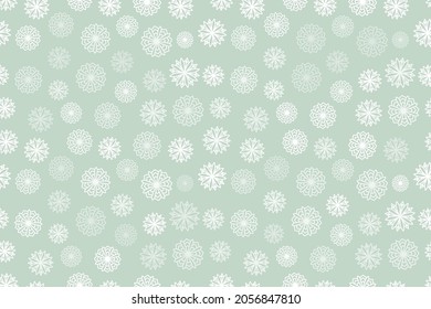 flake de nieve Navidad patrón sin fisuras color polvoriento delicado