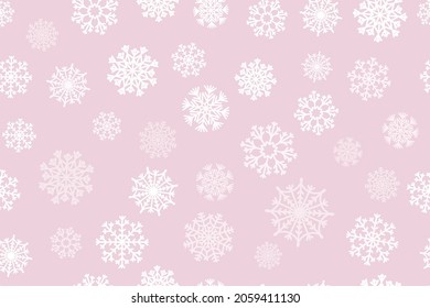 flake de nieve Navidad patrón sin fisuras color polvoriento delicado